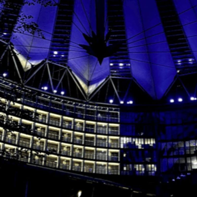 Sony Center Berlin bei Nacht